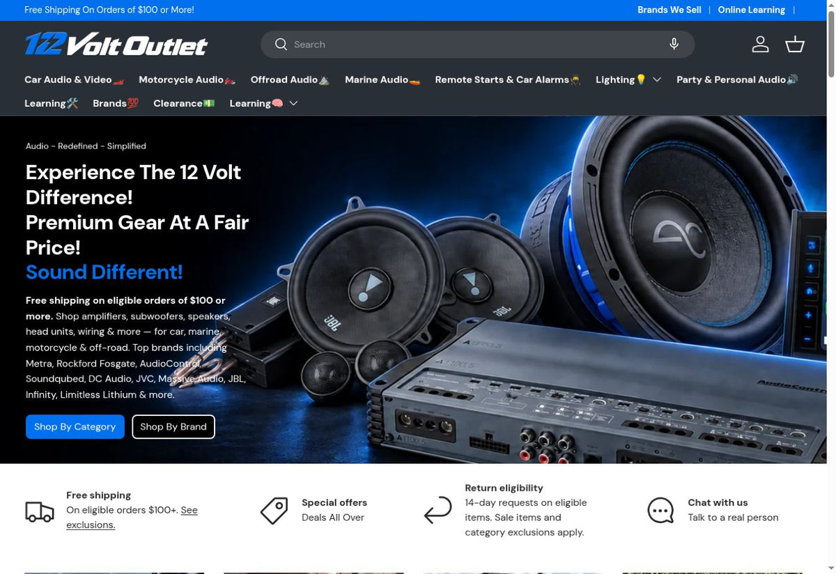 12VoltOutlet Shopify website project