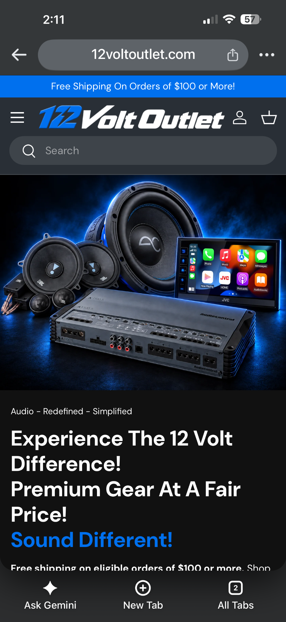 12VoltOutlet mobile website