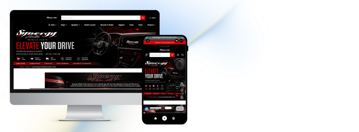 Synergy Mobile Audio storefront example